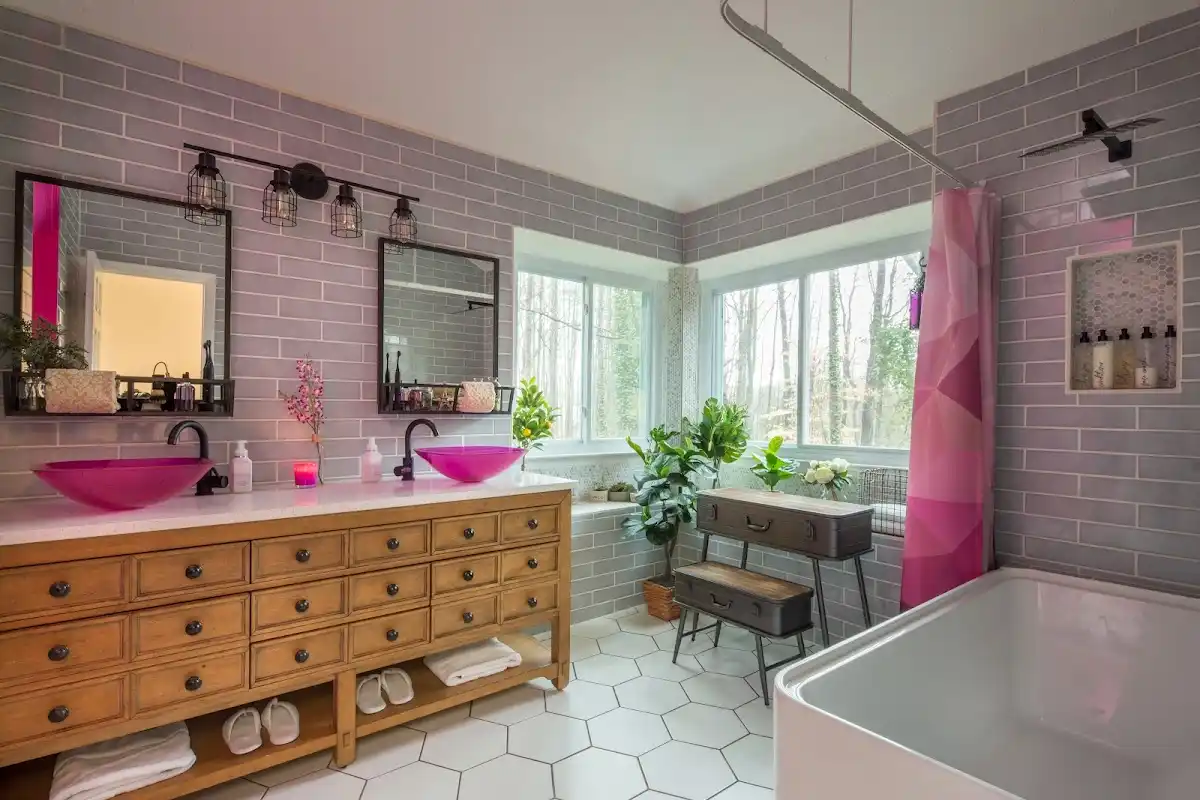 Bathroom renovation after water damage restoration in Panthersville